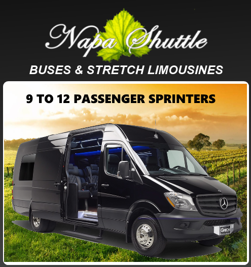 Mercedes Sprinter Shuttle Limo SF to Napa