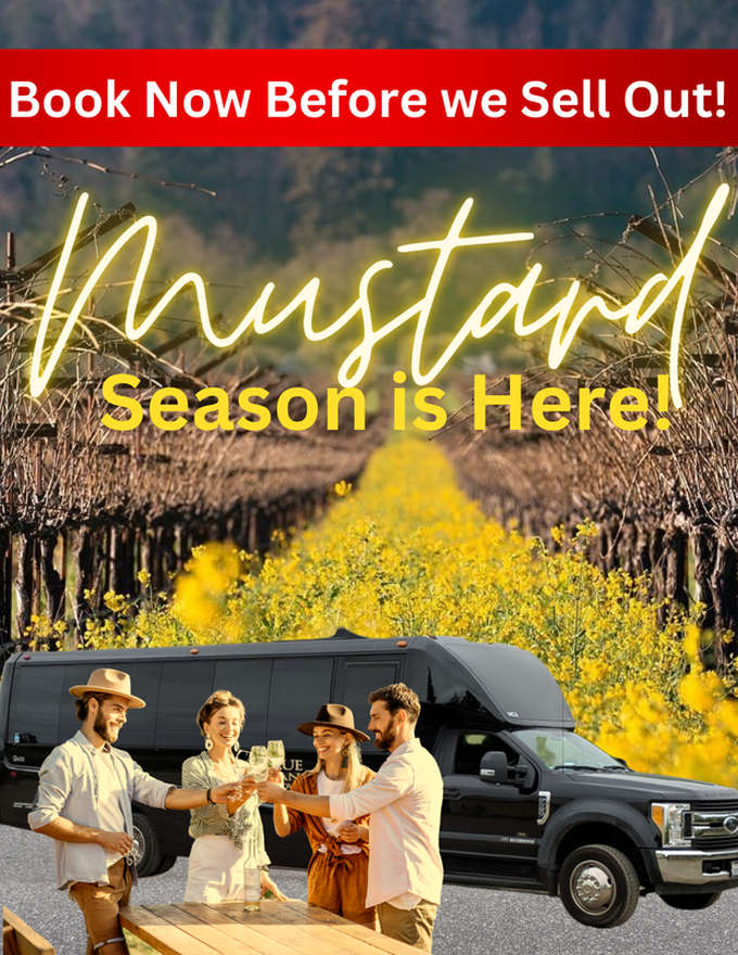 Mustard in Napa 2023, Limo Napa Valley, Napa Valley Limousine Tour